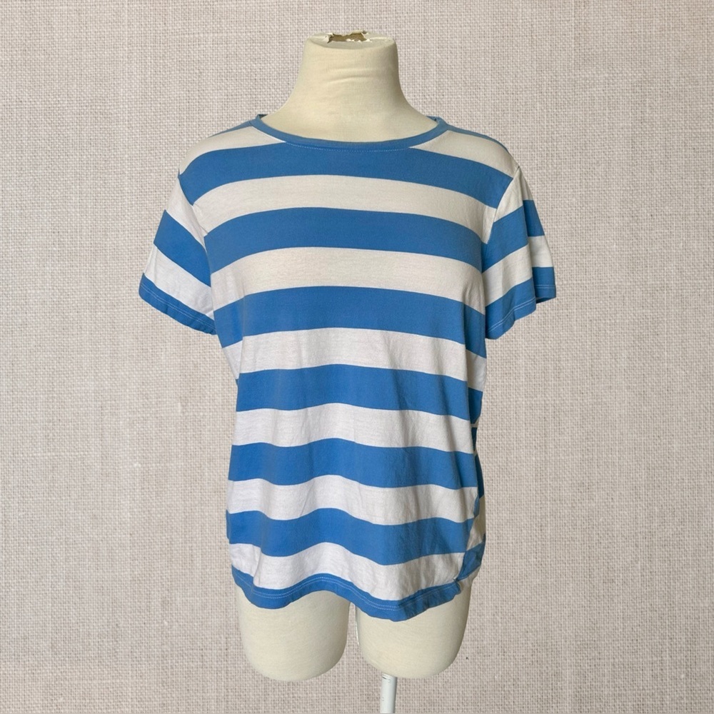 Ricki’s Blue/White Striped Cotton T-Shirt